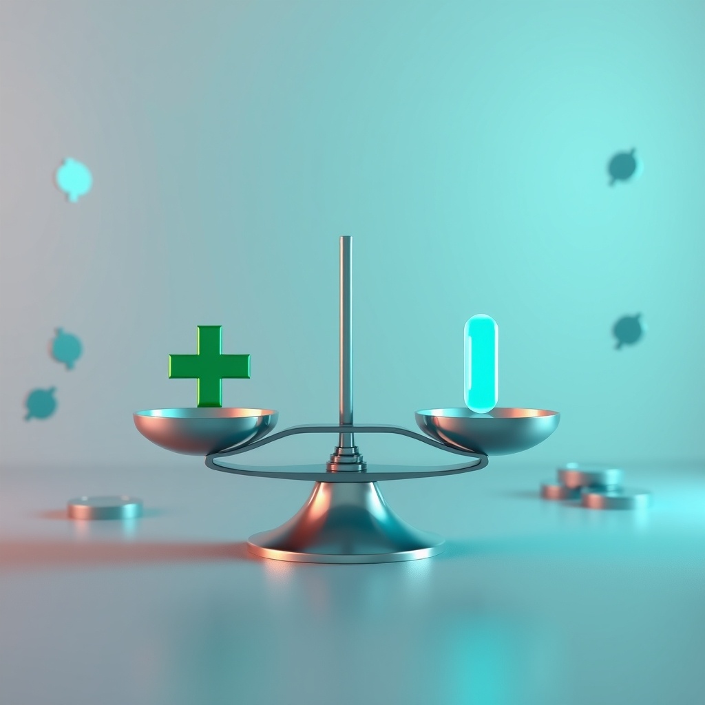 Balance scales comparing casino features