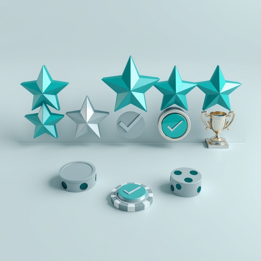 Casino rating system with quality indicators